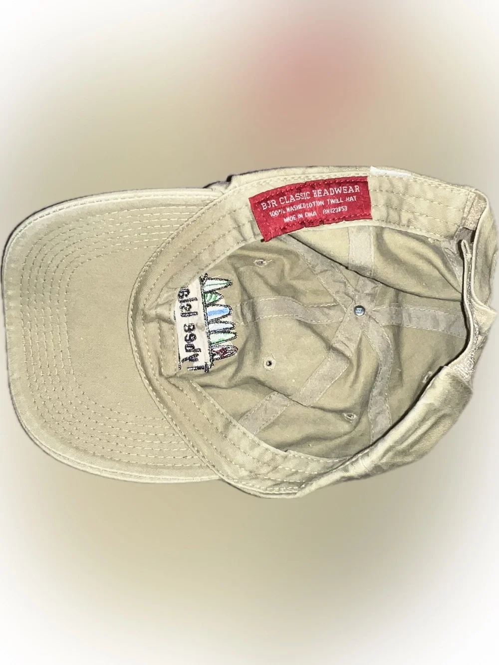 💥 Tybee Island Embroidered Surfboard Khaki Baseball Cap Hat Adjustable Ocean